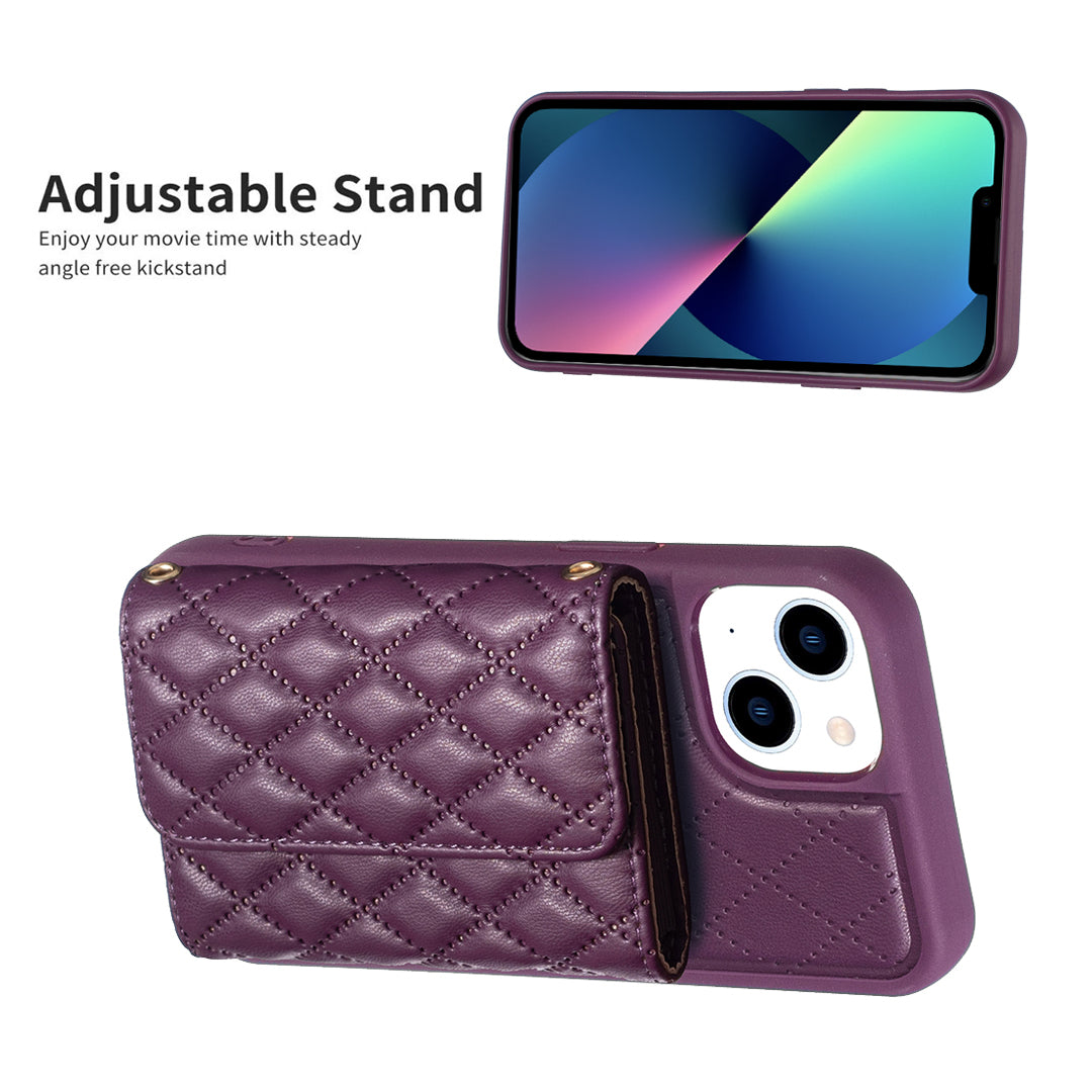 BF23-Style For iPhone 13/14 PU Leather TPU Phone Case Card Slot Kickstand Shockproof Cover BF23-Style For iPhone 13/14 PU Leather TPU Phone Case Card Slot Kickstand Shockproof Cover